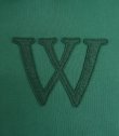 画像3: WOODBLOCK "W FELT PATCHED PIGMENT SWEAT HOODIE" GREEN (NEW)