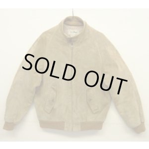 画像: 80'S LL Bean "THINSULATE入り" レザー ドリズラージャケット ベージュ TALONジップ USA製 (VINTAGE)
