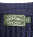 画像2: 90'S POLO COUNTRY ウール ニットカーディガン ネイビー (VINTAGE)