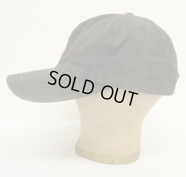 画像3: 90'S RALPH LAUREN ロゴ刺繍 ベースボールキャップ フェードブラック USA製 (VINTAGE)