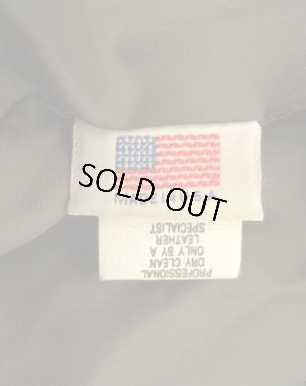 画像5: 90'S LL Bean "THINSULATE入り" A-2 ゴートスキン レザー フライトジャケット ブラウン USA製 (VINTAGE)