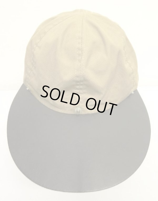 画像2: 80'S ORVIS キャンバス ロングビルキャップ ベージュ/ブラック USA製 (VINTAGE)