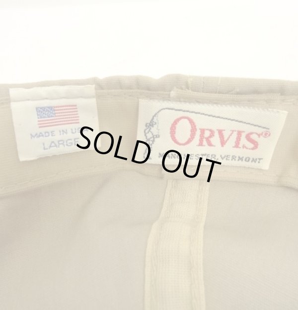 画像6: 80'S ORVIS キャンバス ロングビルキャップ ベージュ/ブラック USA製 (VINTAGE)