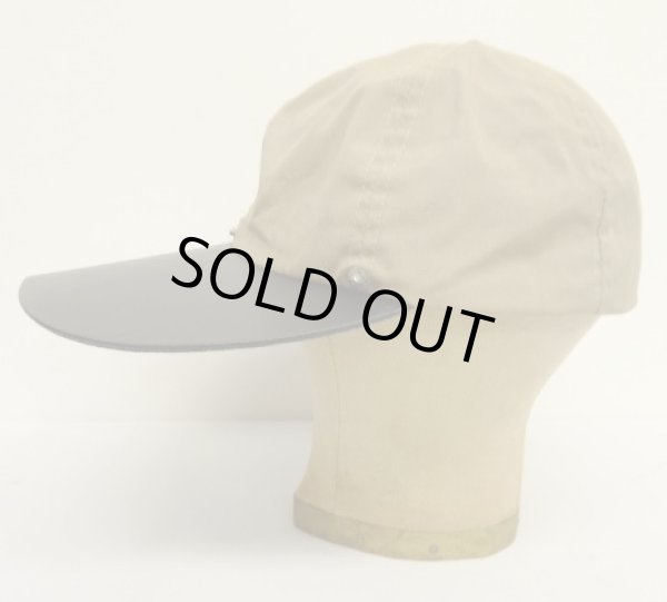 画像3: 80'S ORVIS キャンバス ロングビルキャップ ベージュ/ブラック USA製 (VINTAGE)