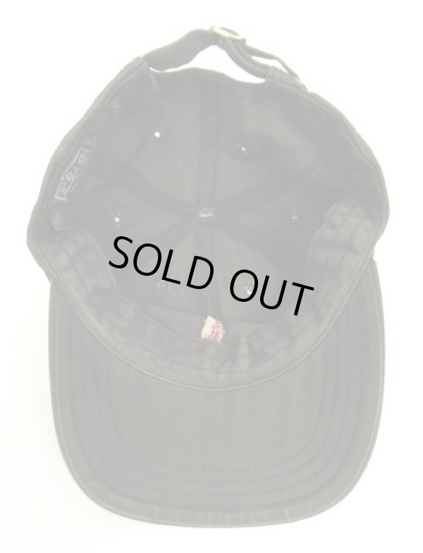 画像5: 90'S RALPH LAUREN ロゴ刺繍 ベースボールキャップ フェードブラック USA製 (VINTAGE)