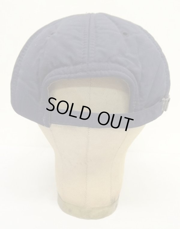 画像4: 90'S J.CREW 旧タグ 中綿入り 裏地ウール ベースボールキャップ ネイビー USA製 (VINTAGE)