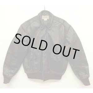 画像: 90'S LL Bean "THINSULATE入り" A-2 ゴートスキン レザー フライトジャケット ブラウン USA製 (VINTAGE)
