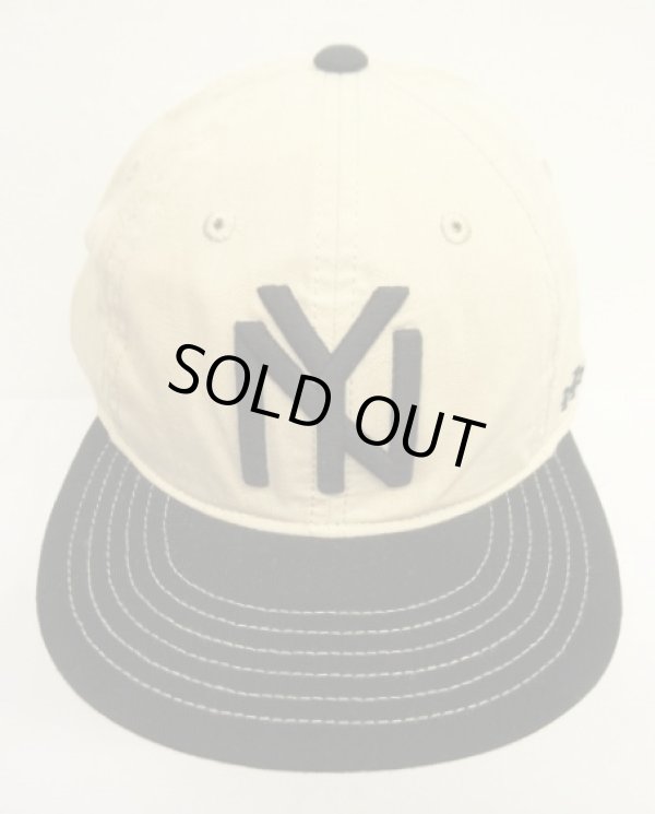 画像2: AMERICAN NEEDLE "NEW YORK BLACK YANKEES" 6パネル ベースボールキャップ アイボリー/ブラック (NEW)