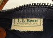 画像2: 80'S LL Bean  ギザタグ キャンバス/レザー ダッフルバッグ ネイビー USA製 (VINTAGE)