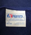 画像2: 80'S HANES "ILLINI DAD" ラグランスリーブ クルーネック スウェットシャツ ネイビー USA製 (VINTAGE)