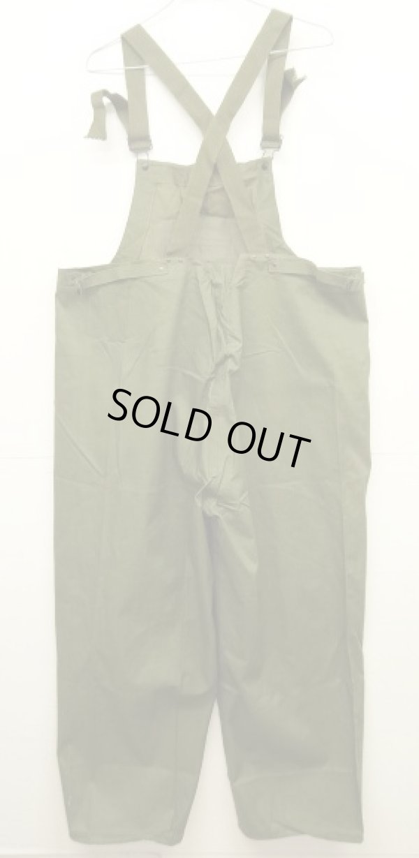 画像6: 40'S アメリカ軍 US NAVY "N-2" レイン デッキトラウザーズ オーバーオール CONMARジップ (DEADSTOCK)