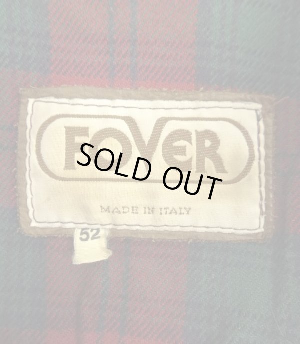 画像2: ヴィンテージ FOVER 裏地付き レザーカーコート ダークブラウン イタリア製 (VINTAGE)