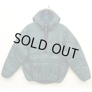 画像: 90'S LL Bean プリマロフト ハーフジップ フード付きジャケット グリーン/パープル USA製 (VINTAGE)