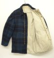 画像4: 70'S PENDLETON ウール/コットン リバーシブル コート TALONジップ チェック/ベージュ (VINTAGE)