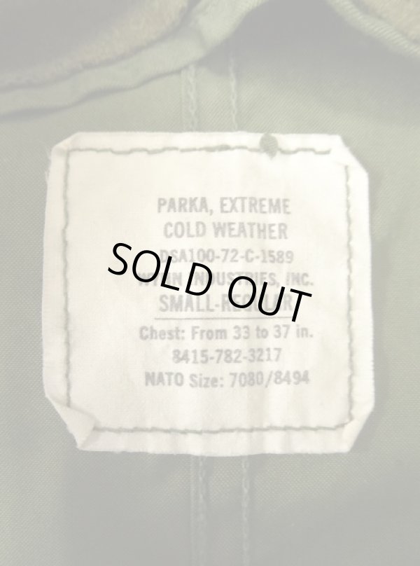 画像3: 70'S アメリカ軍 US ARMY "フルセット" M-65 フィッシュテールパーカー フード＆ライナー付き SMALL (VINTAGE)
