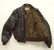 画像4: 90'S LL Bean "THINSULATE入り" A-2 ゴートスキン レザー フライトジャケット ブラウン USA製 (VINTAGE)