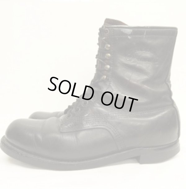 画像6: 80'S CHIPPEWA 黒タグ 茶芯 ワークブーツ ブラック USA製 (VINTAGE)