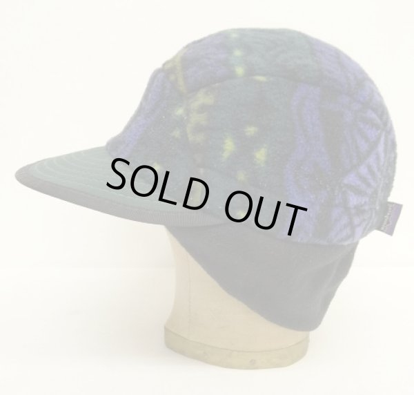 画像3: 90'S PATAGONIA "SYNCHILLA DUCKBILL CAP" フリースキャップ 総柄 USA製 (VINTAGE)