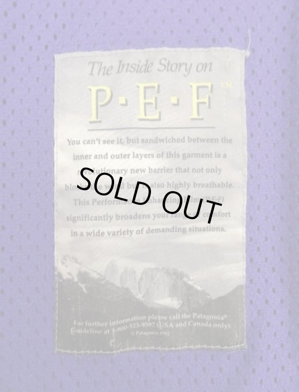 画像5: 90'S PATAGONIA 最初期レトロX 裏地P.E.F フリースジャケット ダークグリーン/パープル USA製 (VINTAGE)