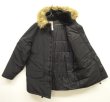 画像3: 00'S CARHARTT ファー付きフード 中綿入り ナイロン N-3Bジャケット ブラック (VINTAGE)