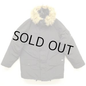 画像: 00'S CARHARTT ファー付きフード 中綿入り ナイロン N-3Bジャケット ブラック (VINTAGE)
