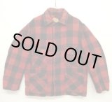 画像: 50'S ACME ウール マッキーノジャケット ブラック/レッド バッファローチェック (VINTAGE)