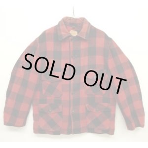 画像: 50'S ACME ウール マッキーノジャケット ブラック/レッド バッファローチェック (VINTAGE)