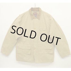 画像: 90'S RALPH LAUREN "POLO SPORTSMAN" レザータグ ハンティングジャケット ベージュ (VINTAGE)