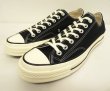 画像1: CONVERSE "CT70" キャンバス 三ツ星ヒールパッチ ローカット ブラック (NEW)