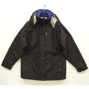 画像: 80'S LL Bean "PENOBSCOT PARKA" 中綿入り ナイロンパーカー ブラック USA製 (VINTAGE)