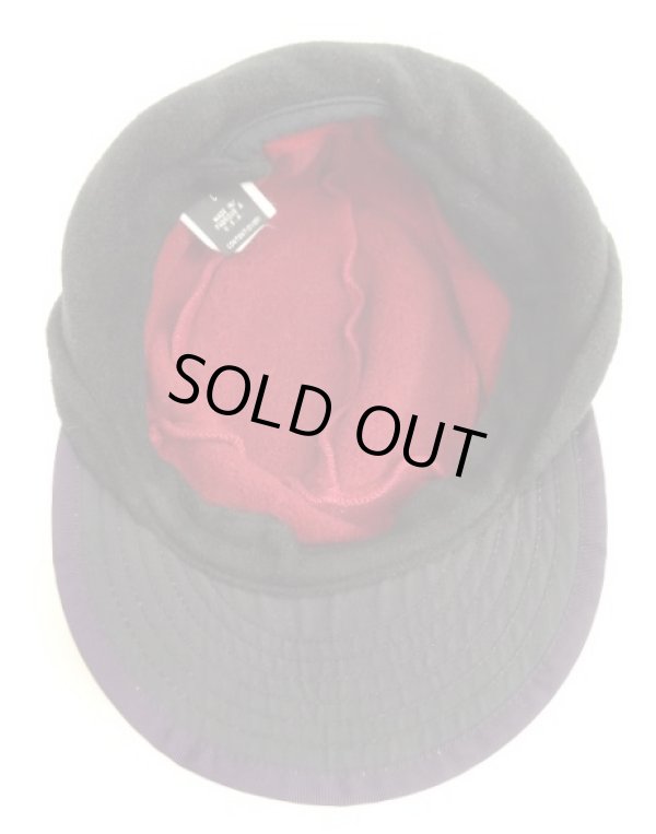 画像8: 90'S PATAGONIA "SYNCHILLA DUCKBILL CAP" フリースキャップ ダークレッド/ブラック USA製 (VINTAGE)