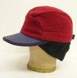 画像3: 90'S PATAGONIA "SYNCHILLA DUCKBILL CAP" フリースキャップ ダークレッド/ブラック USA製 (VINTAGE)