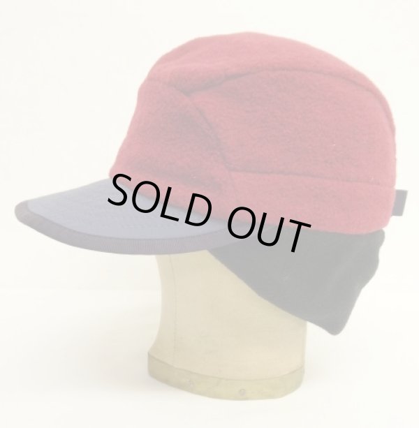 画像3: 90'S PATAGONIA "SYNCHILLA DUCKBILL CAP" フリースキャップ ダークレッド/ブラック USA製 (VINTAGE)