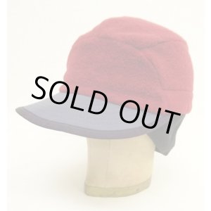 画像: 90'S PATAGONIA "SYNCHILLA DUCKBILL CAP" フリースキャップ ダークレッド/ブラック USA製 (VINTAGE)