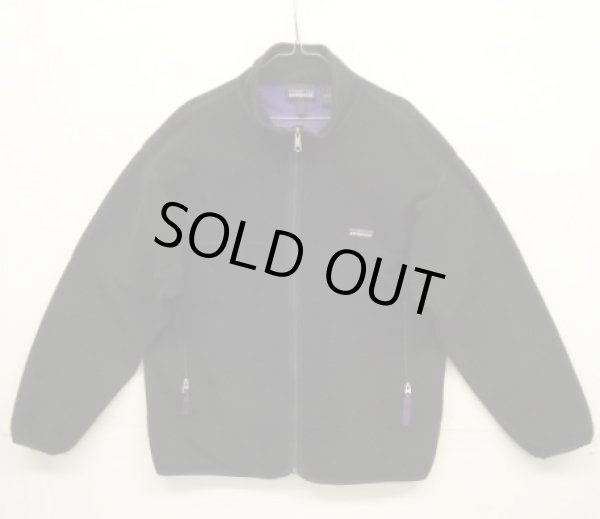 画像1: 90'S PATAGONIA "雪無しタグ" 裏地P.E.F LIGHT-X JACKET フリースジャケット ブラック USA製 (VINTAGE)