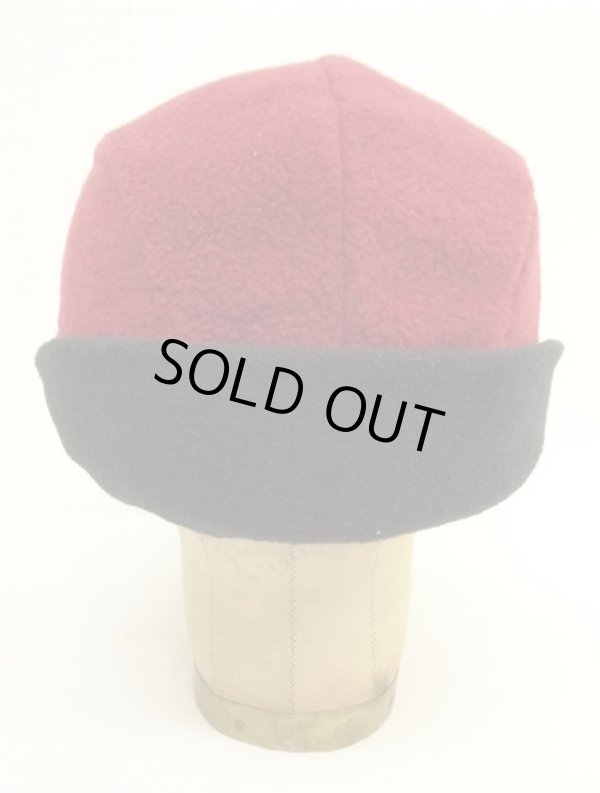 画像7: 90'S PATAGONIA "SYNCHILLA DUCKBILL CAP" フリースキャップ ダークレッド/ブラック USA製 (VINTAGE)