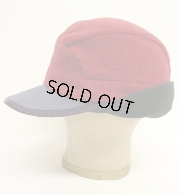 画像6: 90'S PATAGONIA "SYNCHILLA DUCKBILL CAP" フリースキャップ ダークレッド/ブラック USA製 (VINTAGE)