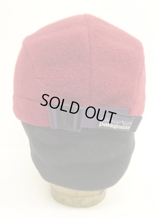 画像4: 90'S PATAGONIA "SYNCHILLA DUCKBILL CAP" フリースキャップ ダークレッド/ブラック USA製 (VINTAGE)