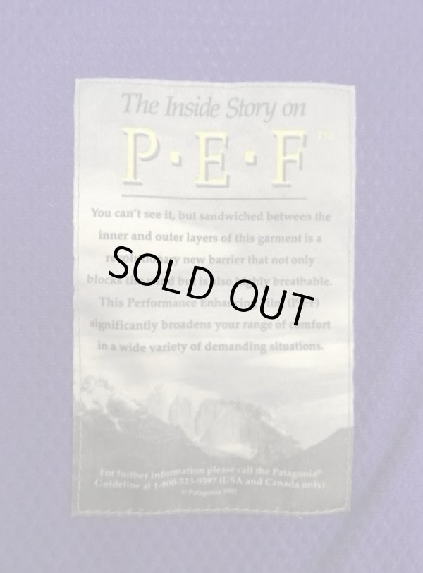 画像4: 90'S PATAGONIA "雪無しタグ" 裏地P.E.F LIGHT-X JACKET フリースジャケット ブラック USA製 (VINTAGE)