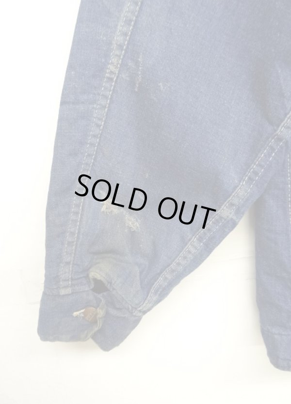 画像6: 70'S MONTGOMERY WARD 裏地キルティング デニム カバーオール インディゴ USA製 (VINTAGE)