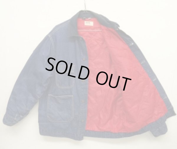 画像4: 70'S MONTGOMERY WARD 裏地キルティング デニム カバーオール インディゴ USA製 (VINTAGE)