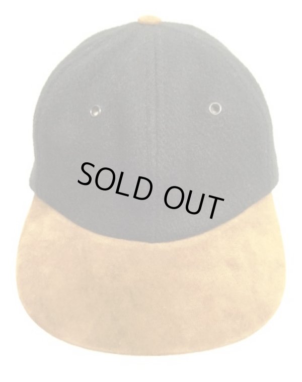 画像2: 90'S J.CREW 旧タグ ウール/スウェード ベースボールキャップ ブラウン/ブラウン USA製 (VINTAGE)