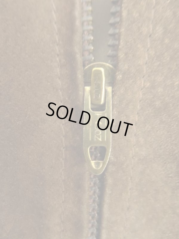 画像3: 80'S LL Bean "背面プリーツ" チンスト付き レザー ドリズラージャケット ダークブラウン USA製 (VINTAGE)