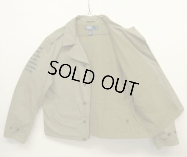 画像4: 90'S RALPH LAUREN "KEY WEST" M-41 刺繍入り ミリタリージャケット カーキ (VINTAGE)