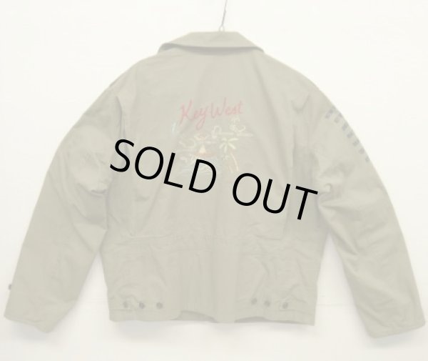 画像5: 90'S RALPH LAUREN "KEY WEST" M-41 刺繍入り ミリタリージャケット カーキ (VINTAGE)