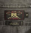 画像2: 90'S RRL 初期 三ツ星タグ メタルボタン ブラックデニム ワークシャツ (VINTAGE)