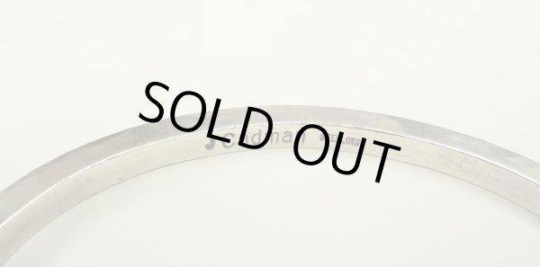 画像5: ナバホ族 インディアンジュエリー "J.CADMAN" スタンプワーク シルバー スクエアバングル (NEW)