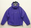 画像1: 90'S PATAGONIA 雪無しタグ リップストップナイロン ハーフジップ アノラックジャケット パープル USA製 (VINTAGE)