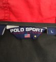 画像2: 90'S RALPH LAUREN "POLO SPORT" 三角タグ フード付き ポプリン ドリズラージャケット ブラック/レッド (VINTAGE)