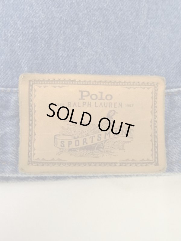 画像4: 90'S RALPH LAUREN "POLO SPORTSMAN" ショート丈 デニムジャケット インディゴ USA製 (VINTAGE)